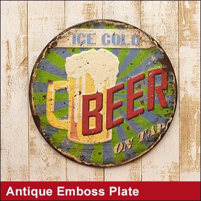 ブリキ看板 Beer ビール レトロサインプレート アンティーク ダイカット エンボスティンサインボード メタルサインボード おしゃれ看板 アメリカン看板 Em Smack Zakka 通販 Yahoo ショッピング