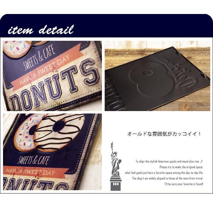 アメリカン レトロ ブリキ看板 ドーナツ おしゃれ ティンサイン 壁面