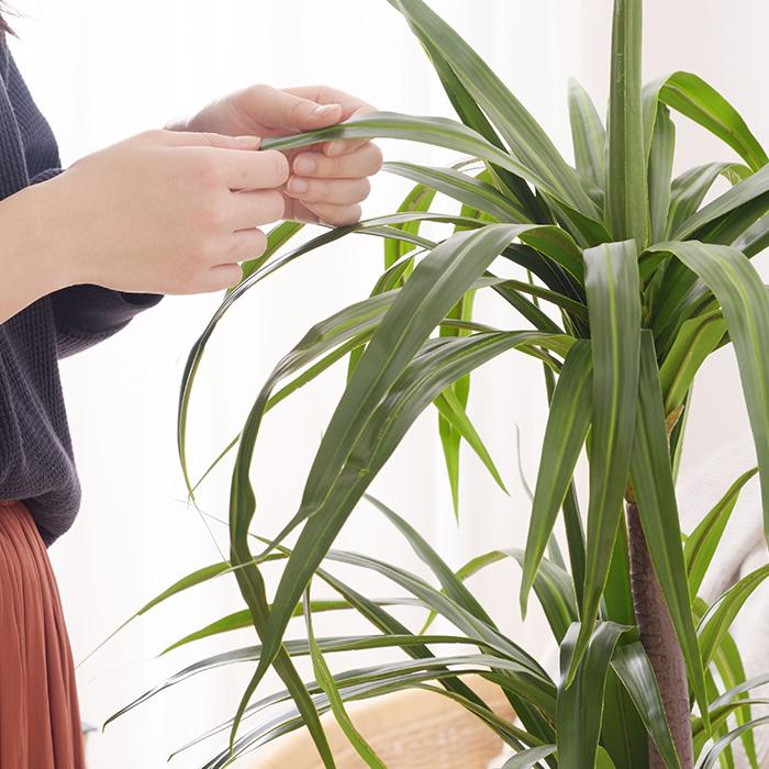 フェイクグリーン ドラセナ 大型 人工観葉植物 造花 おしゃれ 鉢植え