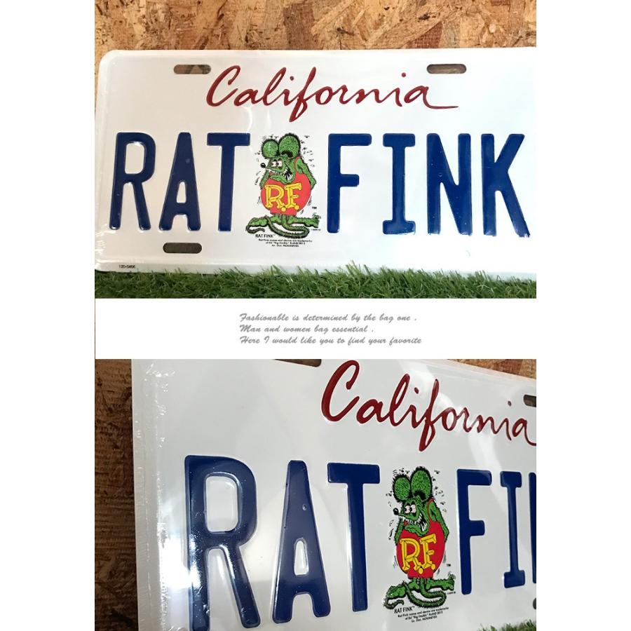 ナンバープレート Rat Fink ラット フィンク カリフォルニア 看板 サインプレート アメリカ雑貨 Ha811 Smack Zakka 通販 Yahoo ショッピング