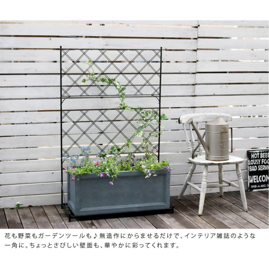 アイアンフェンス プランター台付フェンス プランタースタンド ロー