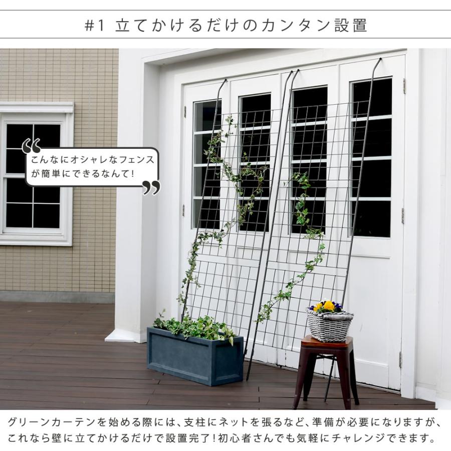 ヴィンテージ風アイアン製グリーン棚 アイアン製グリーンカーテン アーガイル】 鉄製 フェンス 庭