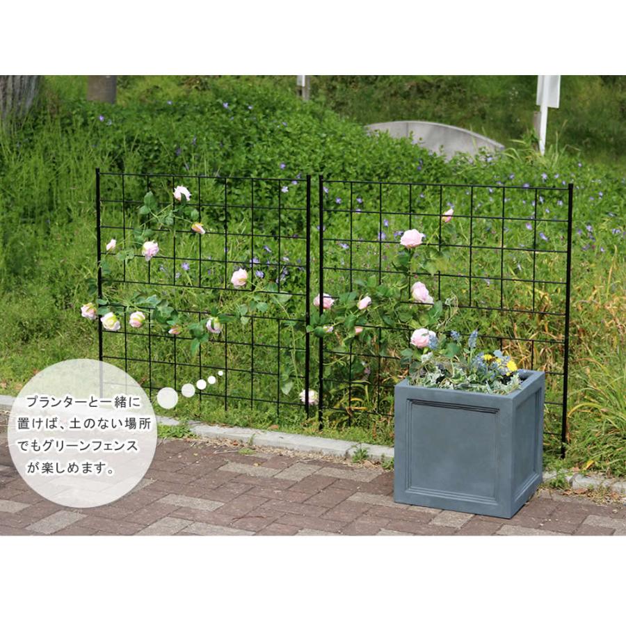 フェンス 4枚組 アイアンフェンス ガーデンフェンス おしゃれ Diy 庭 柵 鉄製 外構 シンプル If Gr022 4p Smack Zakka 通販 Yahoo ショッピング