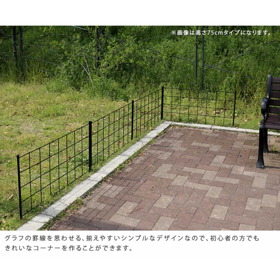 フェンス 4枚組 アイアンフェンス ガーデンフェンス おしゃれ Diy 庭 柵 鉄製 外構 シンプル If Gr022 4p Smack Zakka 通販 Yahoo ショッピング