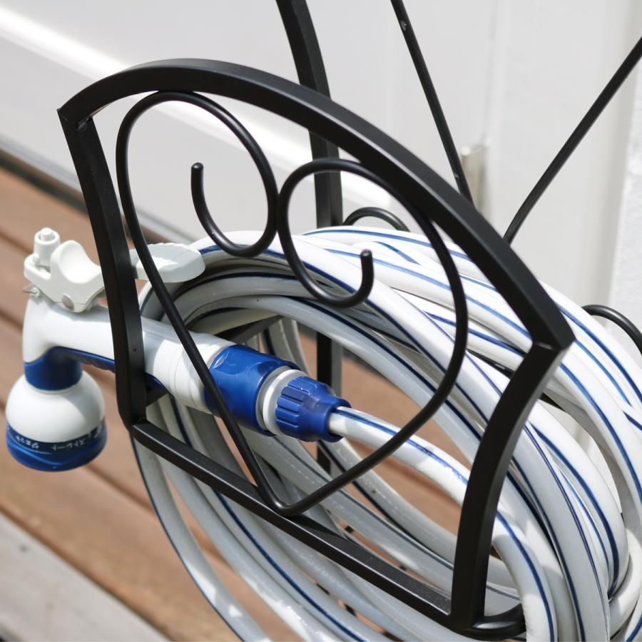 ホース収納 ホースハンガー 散水ホース リール おしゃれ