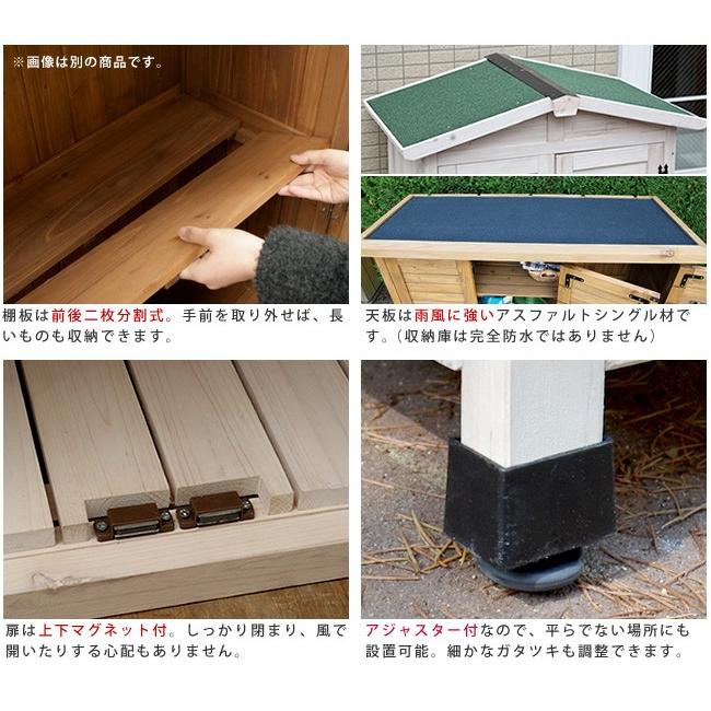 木製物置 物置 天然木 Diy 室外 おしゃれ ガーデン収納 三角屋根 北欧 Kgrs1600 Smack Zakka 通販 Yahoo ショッピング