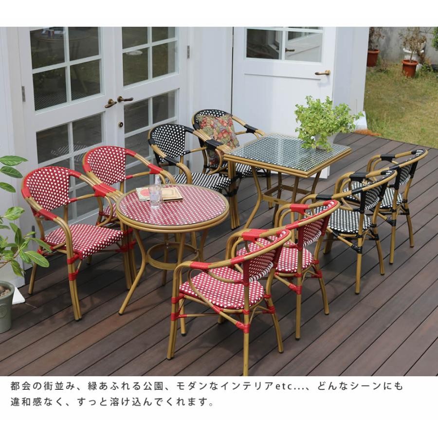 テーブル チェア 5点セット ガーデンテーブル ガーデンチェア おしゃれ 室外 北欧 テーブルセット｜smack-zakka｜11