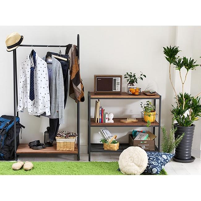 3段 棚 オープンシェルフ 木製 物置 おしゃれ3段 本棚 オープンラック