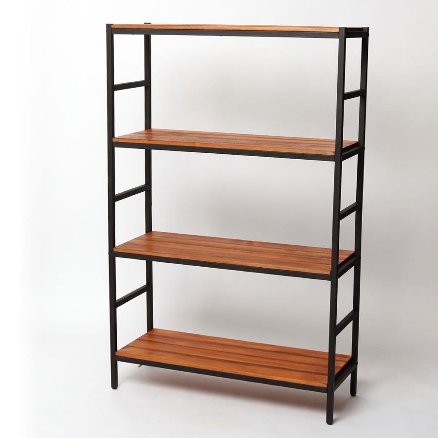 オープンラック 4段 本棚 収納ラック 棚 おしゃれ オープンシェルフ