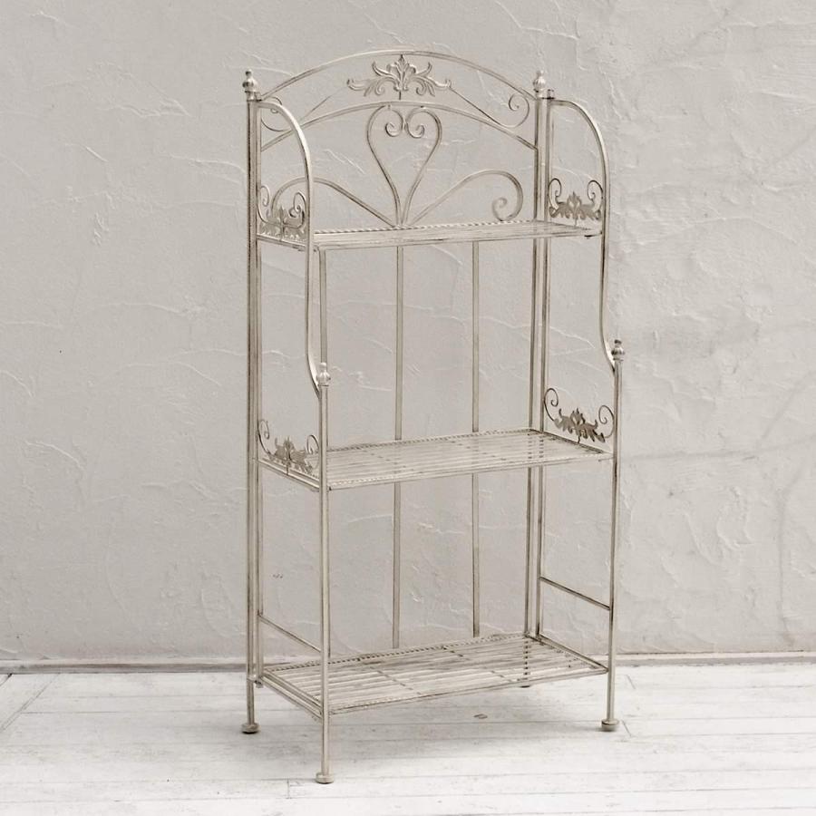 プランターラック アイアンラック 3段 白 おしゃれ フラワーラック