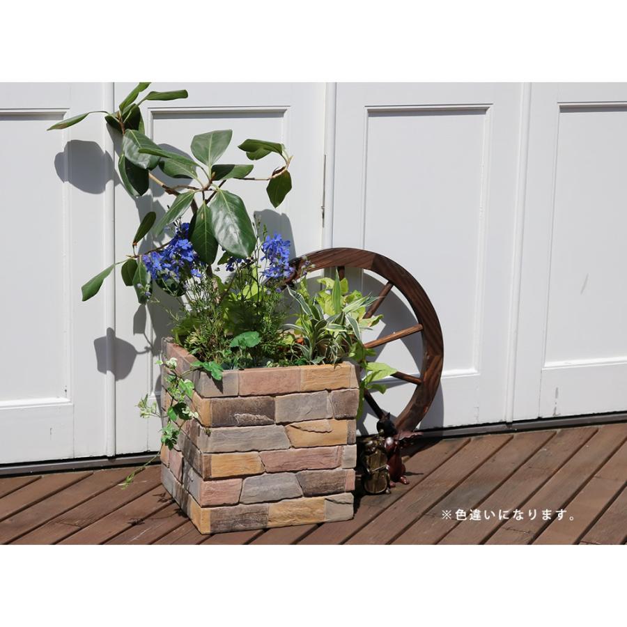 プランター おしゃれ 花壇 菜園 レンガ調プランター 鉢 プランターカバー 北欧 ガーデニング 幅40 Ter Gr400 Smack Zakka 通販 Yahoo ショッピング