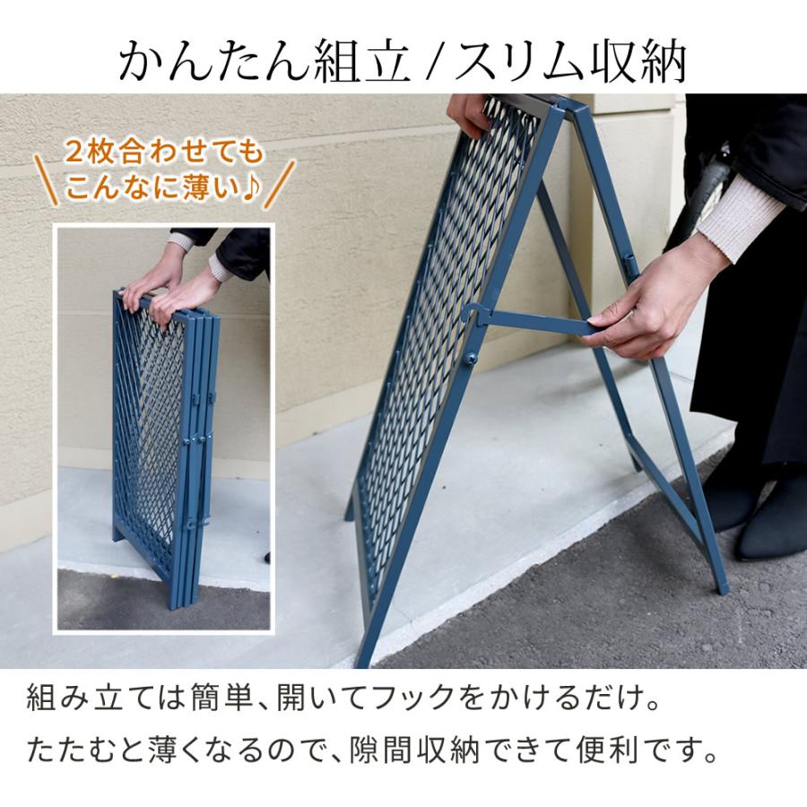 チェーンゲート 2セット スタンド式 アメリカン ゲート看板 おしゃれ