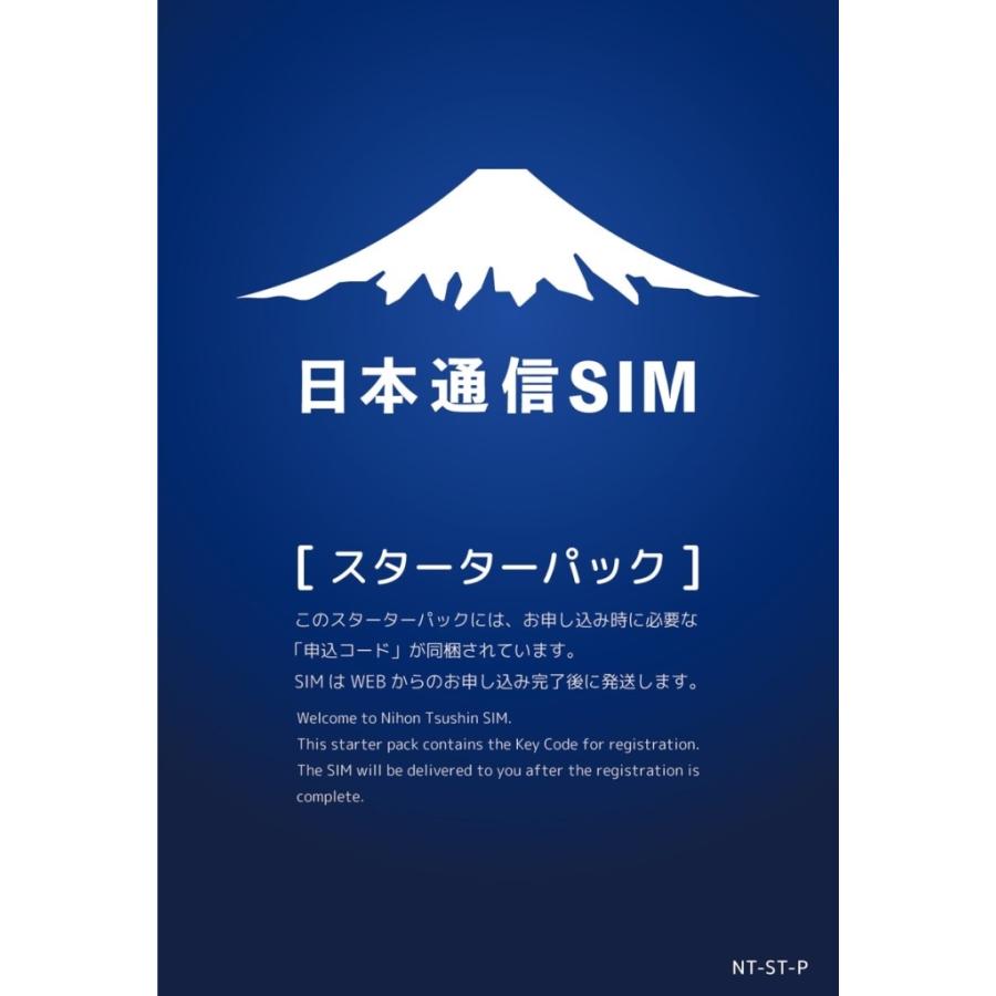 2021春夏新色 【77%OFF!】 日本通信 NT-ST-P スターターパック 日本通信SIM