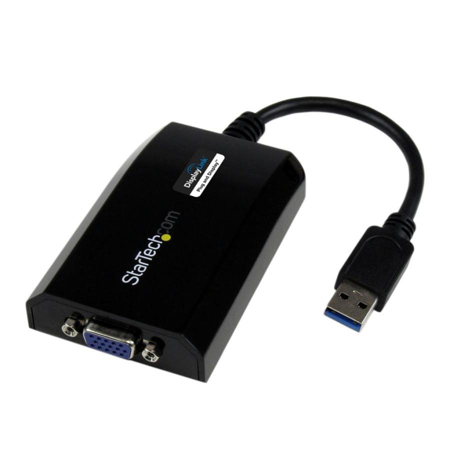 StarTech.com [USB32VGAPRO] Mac/windows対応 USB 3.0-VGA変換アダプタ 外付けディスプレイ増設アダプタ USB 3.0 A(オス)-VGA 高密度D-Sub15ピン (メス)