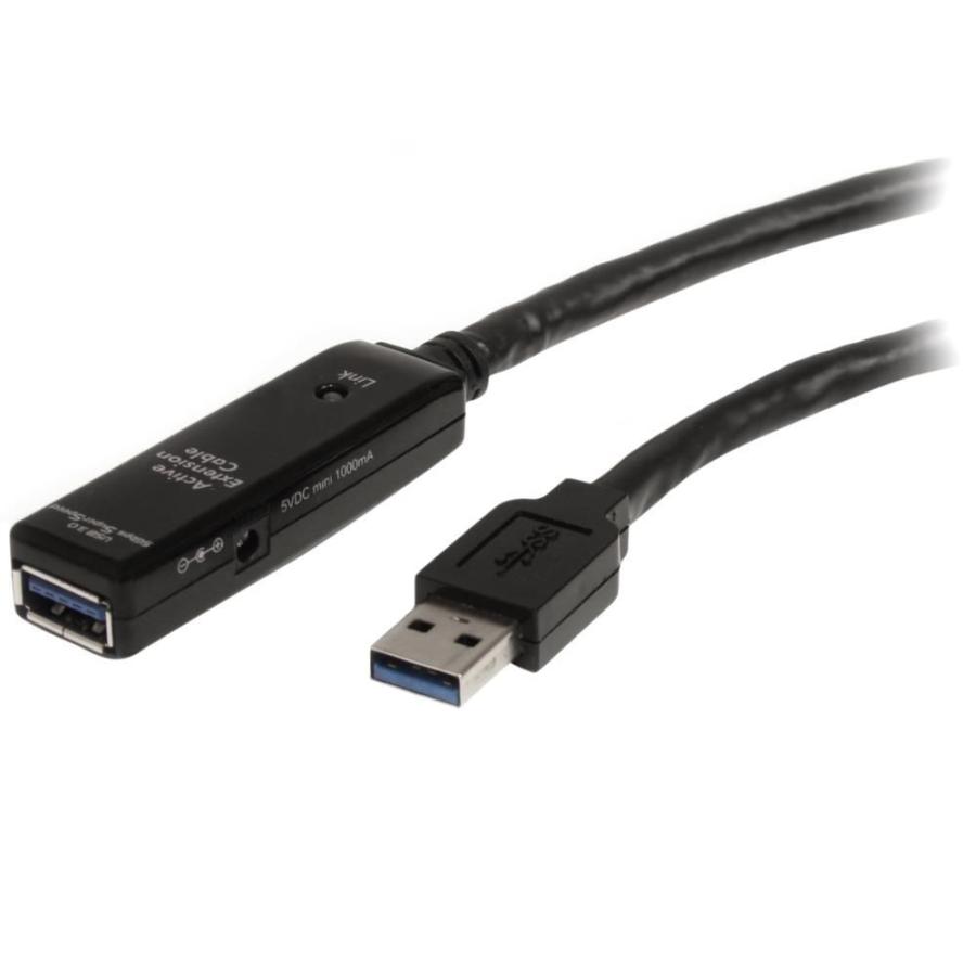 StarTech.com [USB3AAEXT10M] USB 3.0 アクティブ延長ケーブル 10m Type-A(オス) - Type-A(メス) USB 3.0 リピータケーブル｜smafy