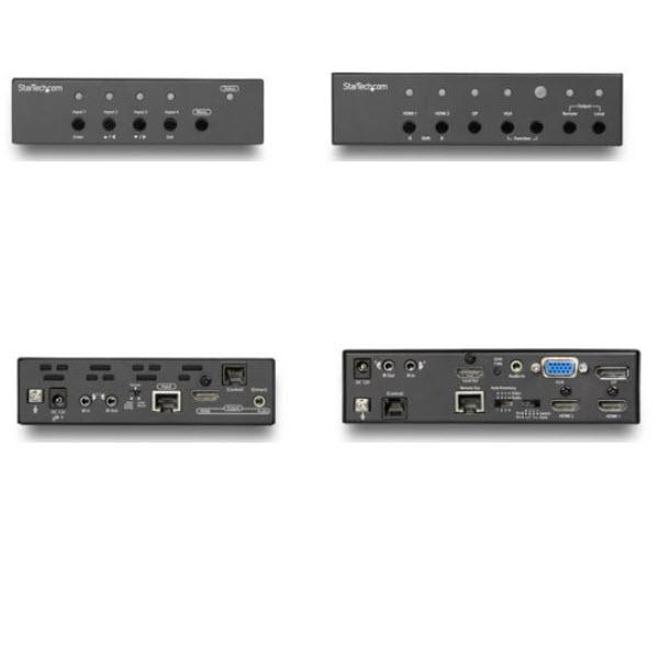 [ST121HDBTSC] 多入力対応HDBaseTエクステンダー用キット スイッチとビデオスケーラー機能内蔵 DisplayPort  HDMI  VGA入力対応 Cat6 