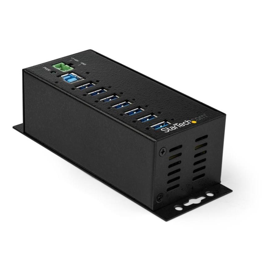 StarTech.com [HB30A7AME] 7ポート産業用 USB 3.0ハブ ESD & 350Wサージ保護