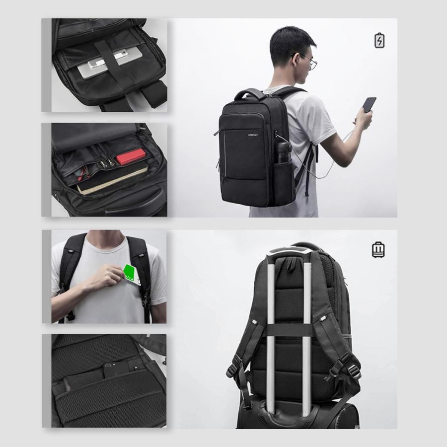 リュック ビジネスリュック 軽量約850g リュックサック 塾バック バックパック Pc収納 大容量 通勤 通学 旅行 Usbケーブル イヤホン穴付き 反射テープ付き Ruck Smagen 通販 Yahoo ショッピング