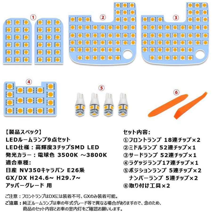 日産（NISSAN） ニッサン NV350 キャラバン E26系 GX DX led ルーム