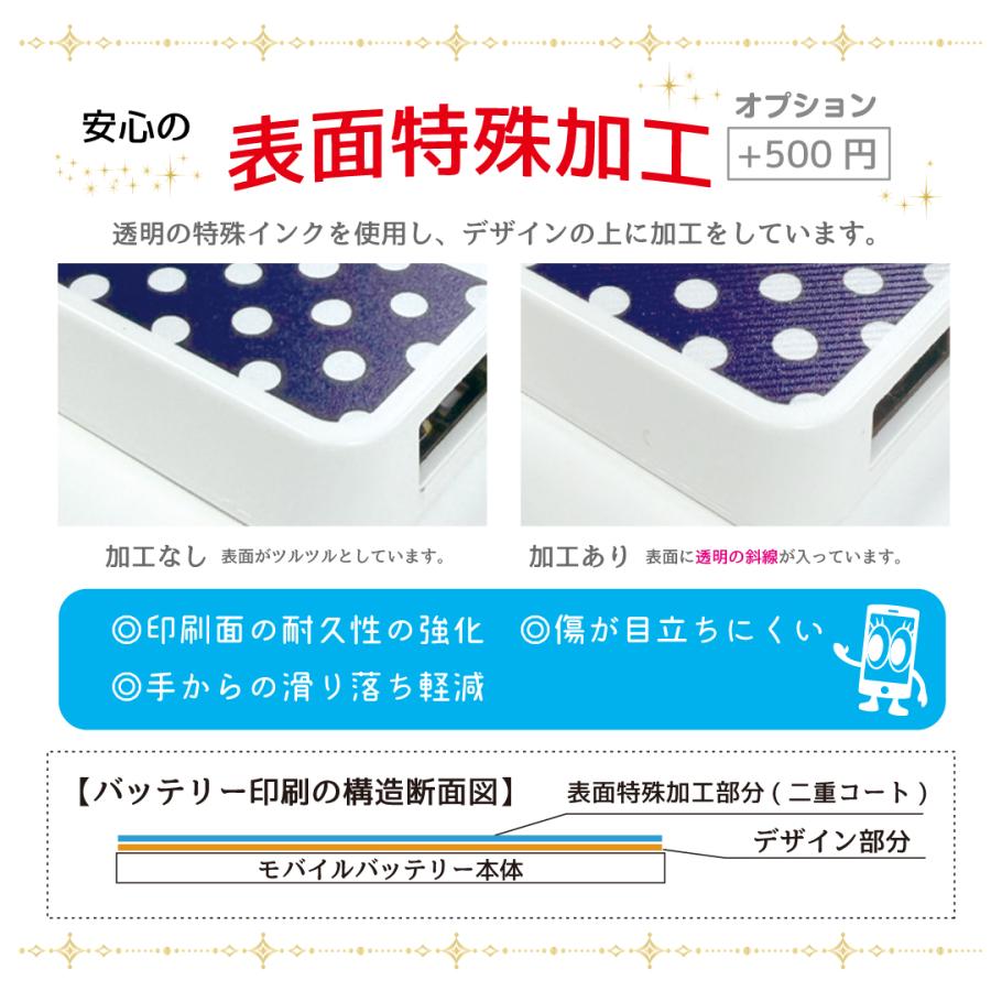 モバイルバッテリー 名入れ 5000mAh 1個から 送料無料 オシャレ