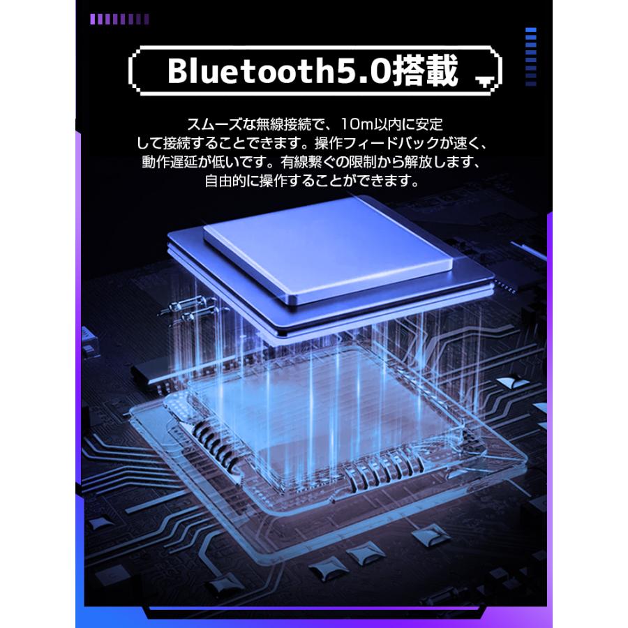 コントローラー PS4 pc Bluetooth ワイヤレス ６軸ジャイロセンサー 連射機能 二重振動 600mAhバッテリー イヤホンジャック タッチパット搭載 複数端末対応｜smahoservic｜11