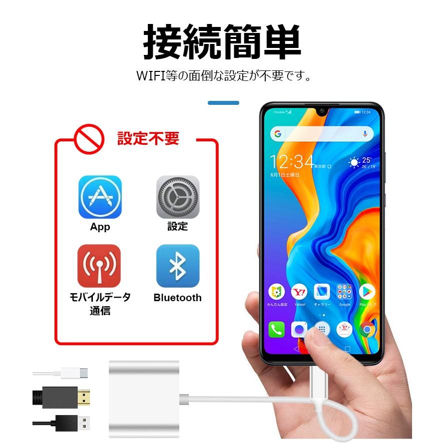 Usb Type C Hdmi 変換ケーブル Type C Hdmi 変換アダプター 4k解像度 高画質 スマホ テレビ 接続 ケーブル Uhdコンバータ Switch Macbook Galaxy対応 C L Lスマホサービス 通販 Yahoo ショッピング