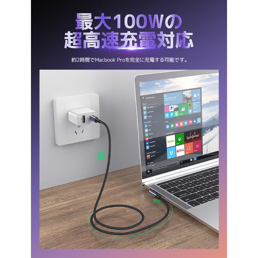 幅広い互換性 超小型 急速充電器 Type-Cケーブル付属 L&Lスマホサービス 0.5m 1m 2m USB C to C 急速 充電ケーブル Type C