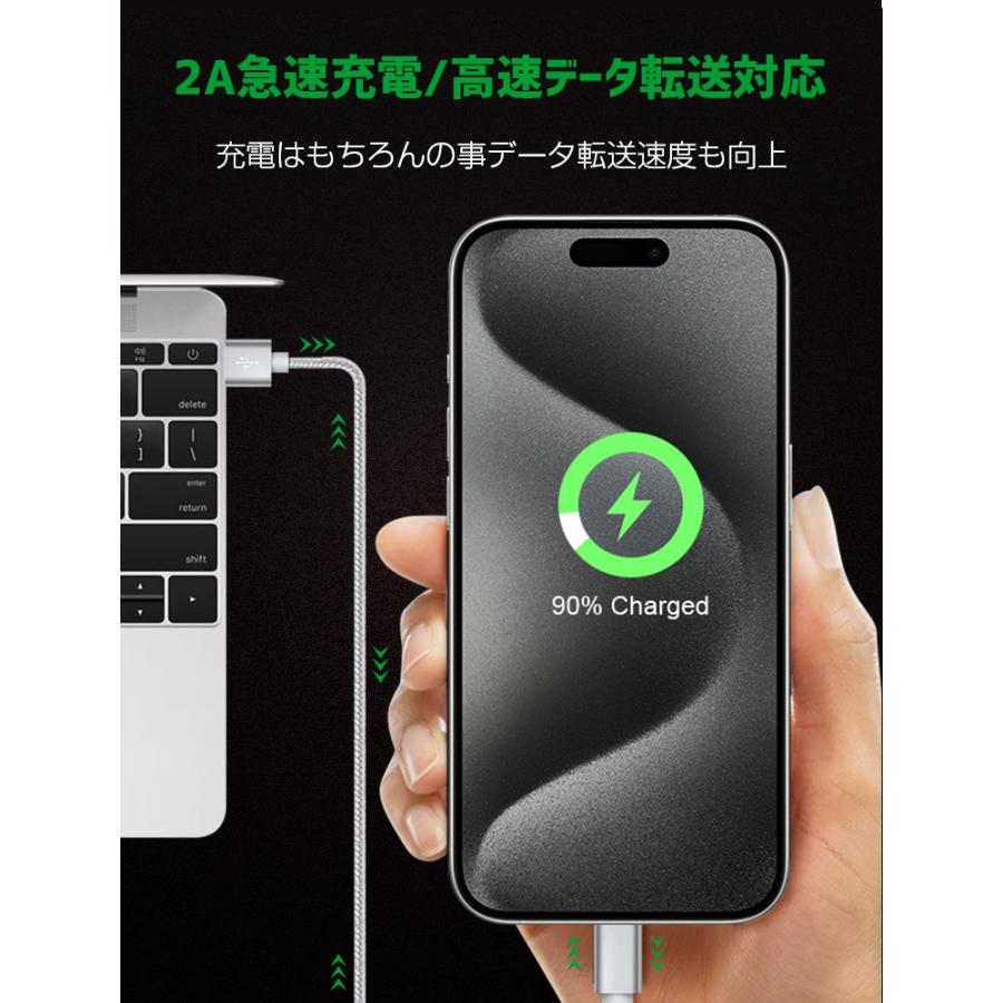 L&Lスマホサービス iPhone18 Pro Max 充電ケーブル USB-C ケーブル 2m