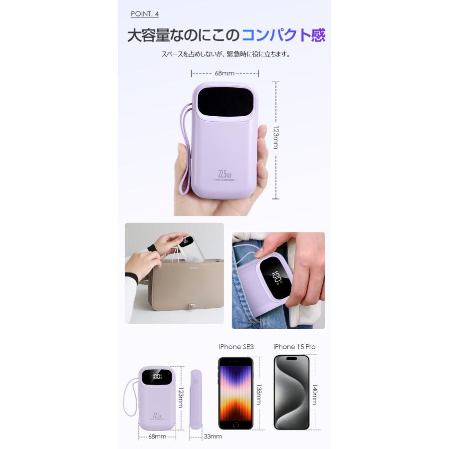 L&Lスマホサービス 2026年 モバイルバッテリー 大容量 軽量 20000mAh