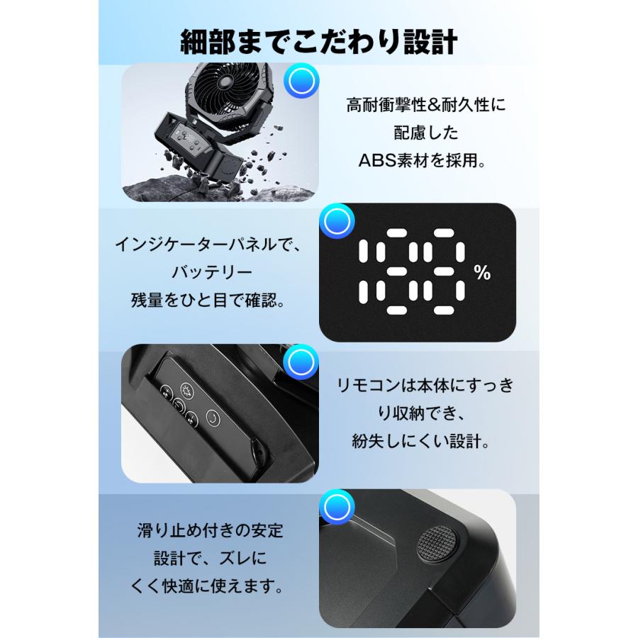 【7,980円→5,680円6時間特売】扇風機 サーキュレーター dcモーター 小型 クリップ 工場扇 20000mah ハンディファン ハンディ 首振 リビングファン 爆買 |  | 16