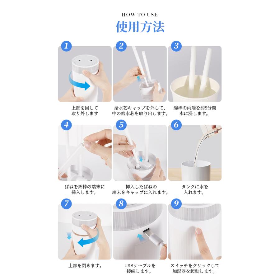 2,980円→1,780円12時間特売】加湿器 卓上 二重除菌 1.2L 大容量