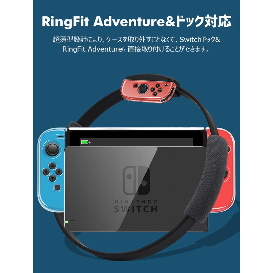 任天堂 Nintendo Switch コントローラー ケース 専用カバー 保護ケース 有機ELモデル ハードケース ニンテンドー スイッチ Joy-Con フィルム付き 衝撃吸収｜smahoservic｜13