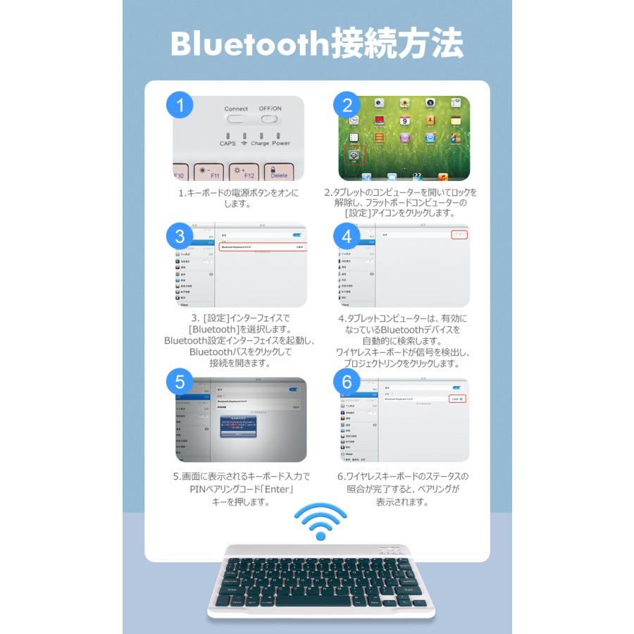 iPad ケース キーボード ワイヤレスキーボード iPad Air M2 カバー 11インチ m2 ケース レザー iPad 7 8 9 10世代 Air(第4/5世代) 脱着式 iPad Pro｜smahoservic｜20