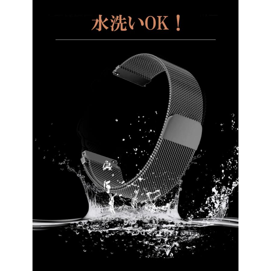 スマートウォッチ QS16/QS16 PRO専用 交換バンド 革 ステンレス スマートブレスレット w301984用交換ベルト ランニングウォッチ レディース メンズ | L&Lスマホサービス | 22