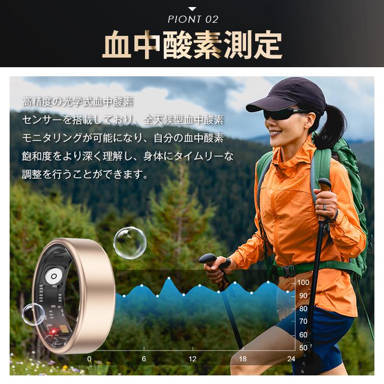 最安値挑戦 スマート指輪 スマートリング 健康管理 活動量計 心拍数