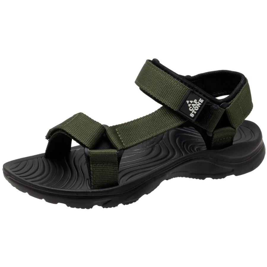 CAP STONE スポーツサンダル メンズ サンダル 歩きやすい 軽い 軽量 ブラック モスグリーン ブルー イエロー 全4色 25.5cm 26cm 26.5cm 27cm 4002 |  | 17