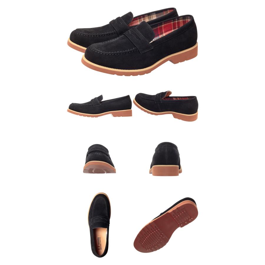 U.P renoma カジュアルシューズ ローファー メンズ 幅広 3E相当 防滑