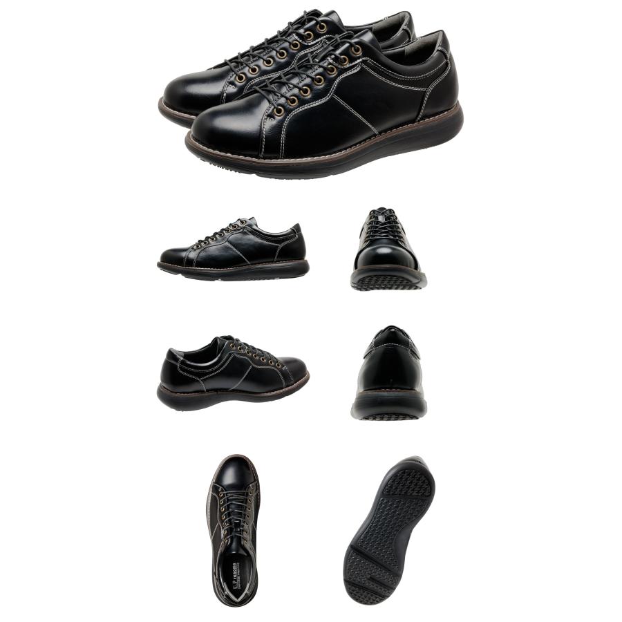 U.P renoma カジュアルシューズ 歩きやすい メンズ レースアップ シューズ 紳士靴 幅広 3E相当 靴 黒 ブラック ブラウン ネイビー ビジネス ビジカジ 全4色 9045 | U.P renoma | 16