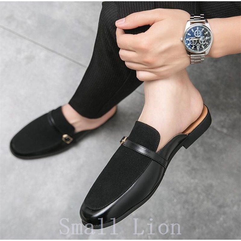 メンズファッション 松野屋 キャンバスフラットショルダー ビジネスシューズメンズかかとなしサンダル紳士靴通勤歩きやすい滑らない夏サマーシューズ靴 Qplblj7s3h Www Buenosviajes Net