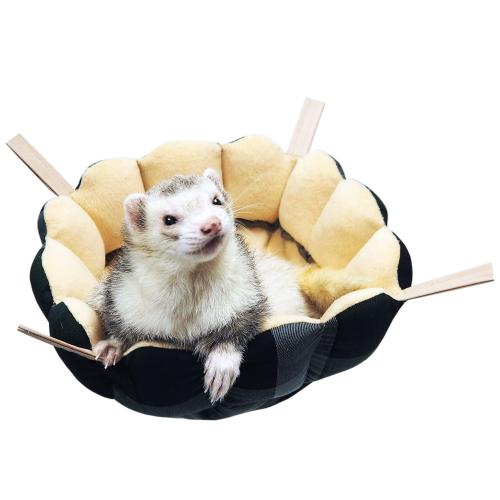 秋冬用フェレットハンモック　小動物ハンモック　ニャンモック　潜れるタイプ レインボー フェレットバスケット / フェレット ハンモック 冬用