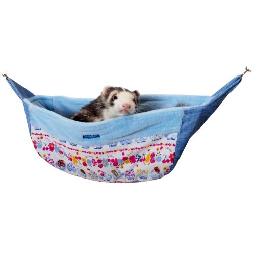 フェレットハンモック　ラスト品　小動物ハンモック　秋冬用 レインボー フェレットふわふわブランコ / フェレット ハンモック 冬用