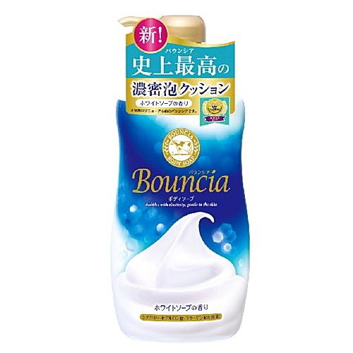 バウンシアボディソープ ホワイトソープの香り ポンプ 500ml / 牛乳石鹸｜smallanimalbox