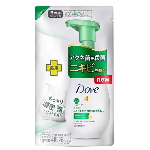 ダヴ ニキビケア クリーミー泡洗顔料 詰替 140ml / スキンケア 泡洗顔 なめらか｜smallanimalbox