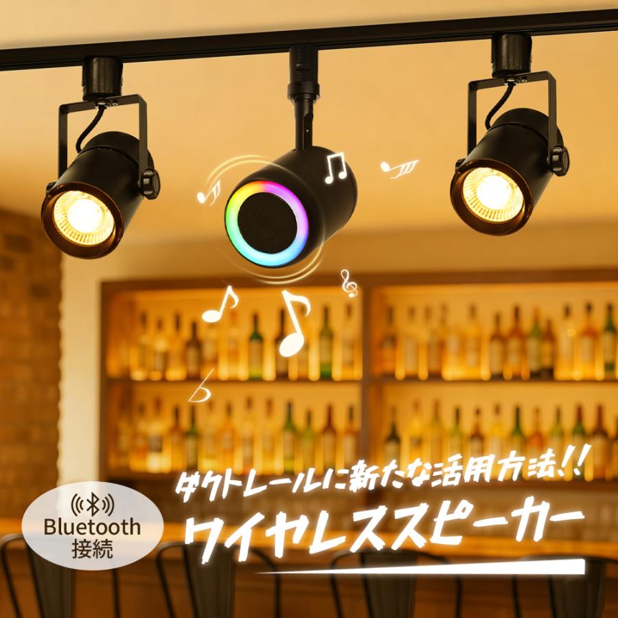 ダクトレール スピーカー 2個 レール用 Bluetooth スピーカー付き