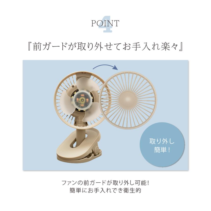2026年新型 スイングクリップファン ミニ扇風機 DCモーター 360度 自動