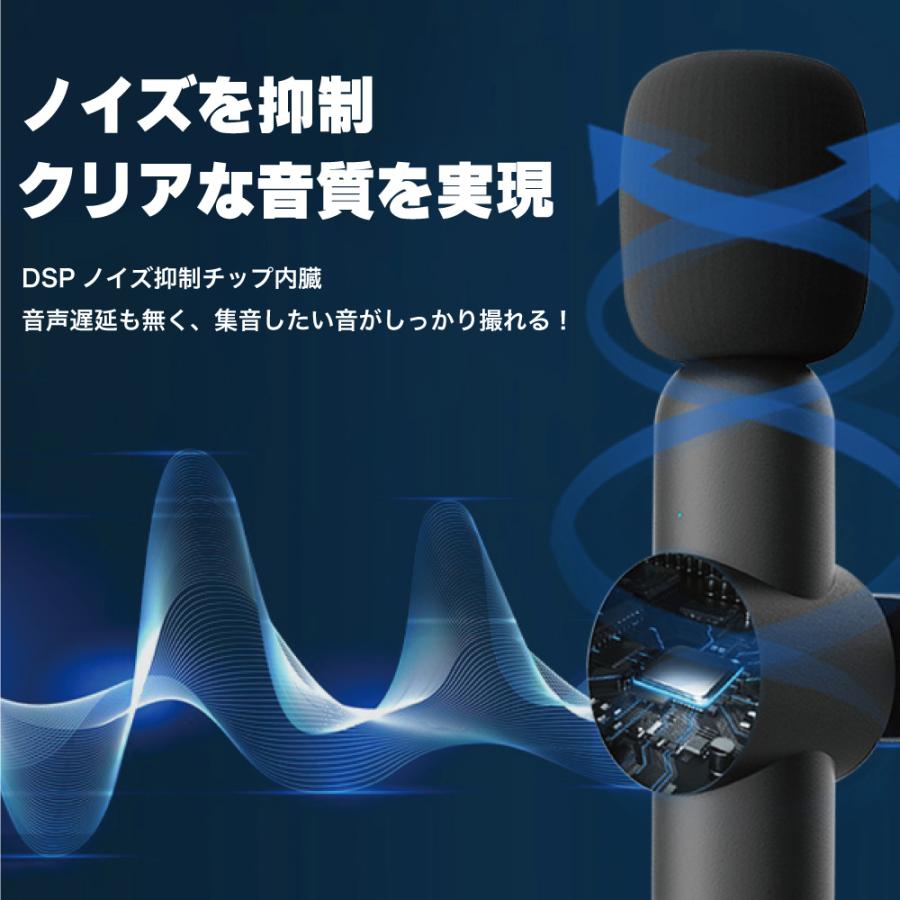 Smaly（スマリー） 【2個セット】クリップ式 ワイヤレスマイク スマホ
