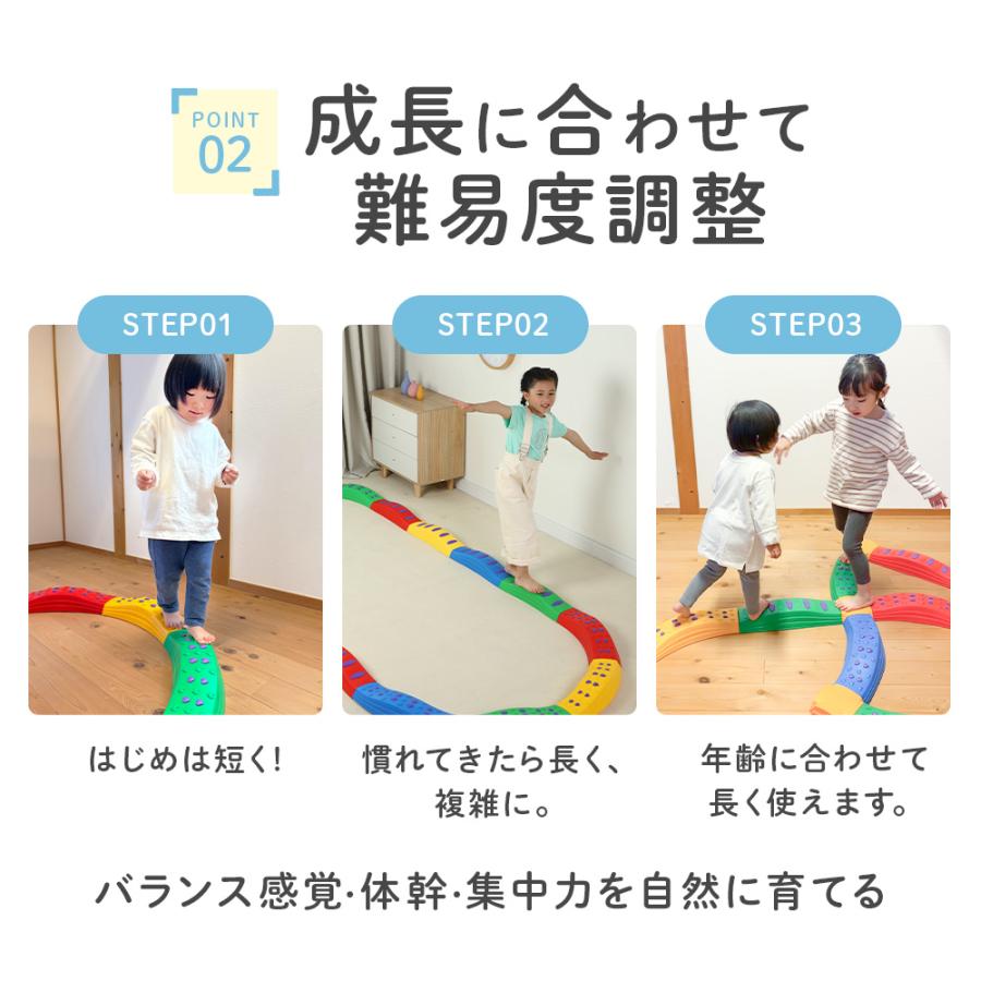 バランスブロック 20ピース 子供用 平均台 筋力 柔軟 体幹 安全 知育玩具 室内遊具 屋内 幼稚園 バランス遊具 歩行 運動不足 誕生日 プレゼント 爆買の画像