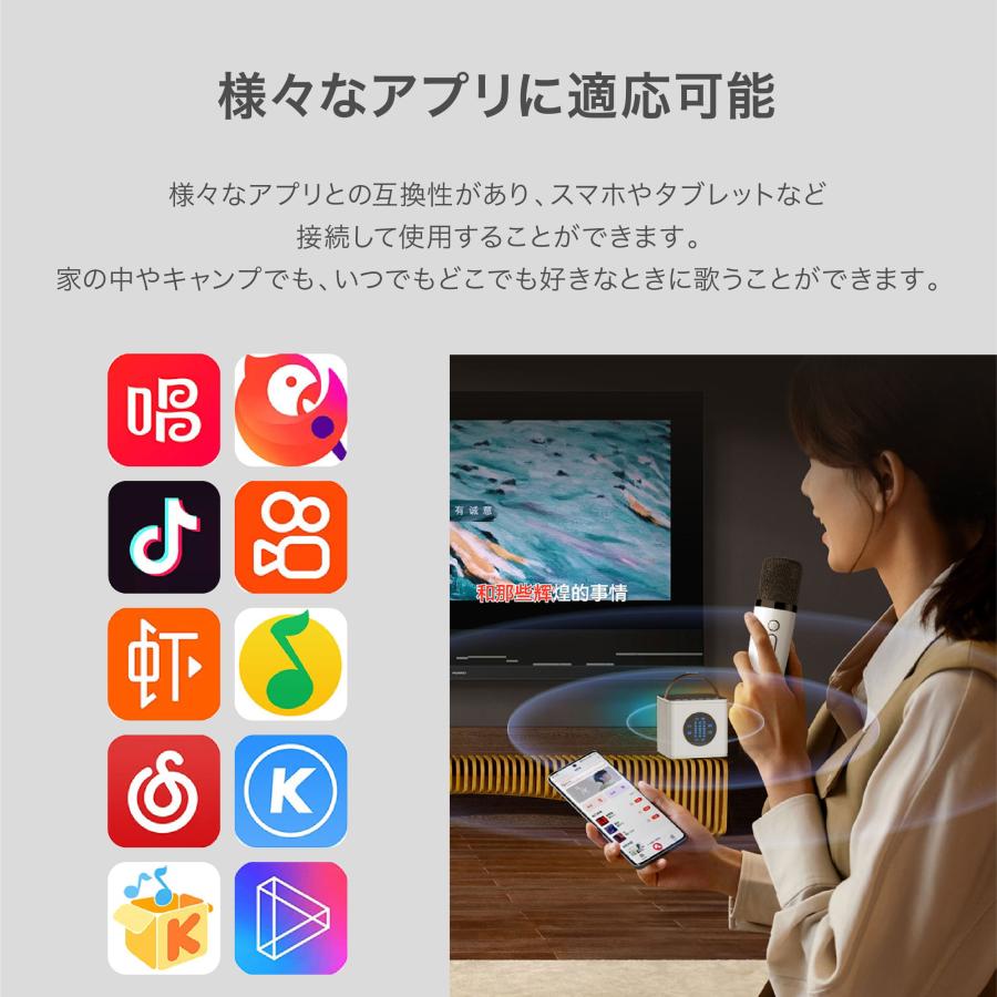Smaly（スマリー） ミニカラオケボックス マイク スピーカー ボーカル