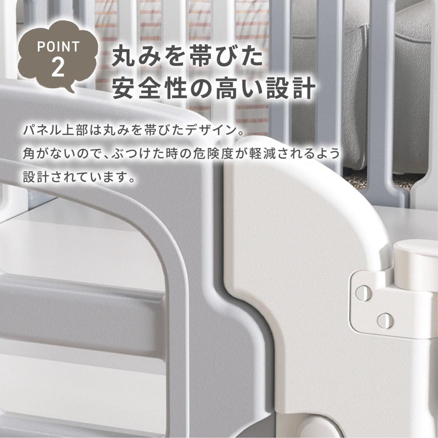 Smaly（スマリー） ベビーサークル ベビーフェンス 折りたたみ パネル