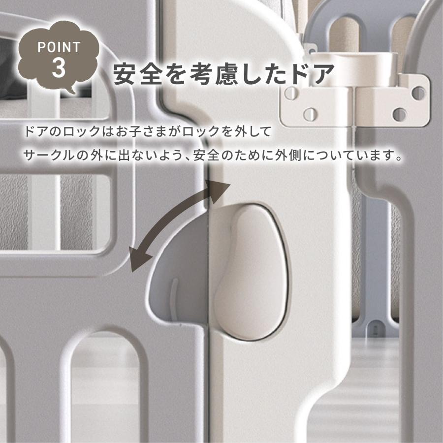 Smaly（スマリー） ベビーサークル ベビーフェンス 折りたたみ パネル 